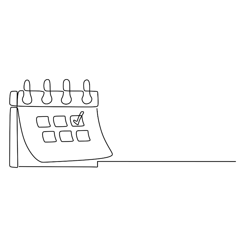 Schedule Strategically line art