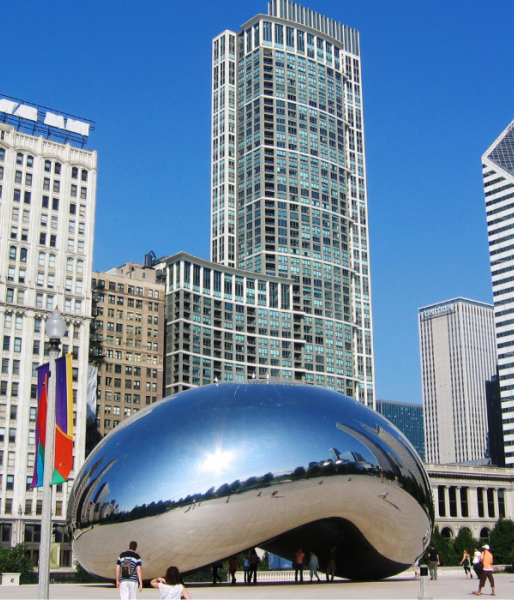 Chicago, IL Bean and skyline