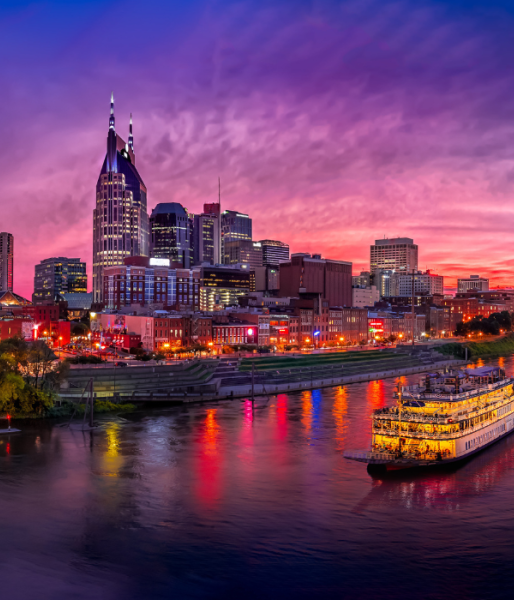 Nashville, TN Bridge and skyline
